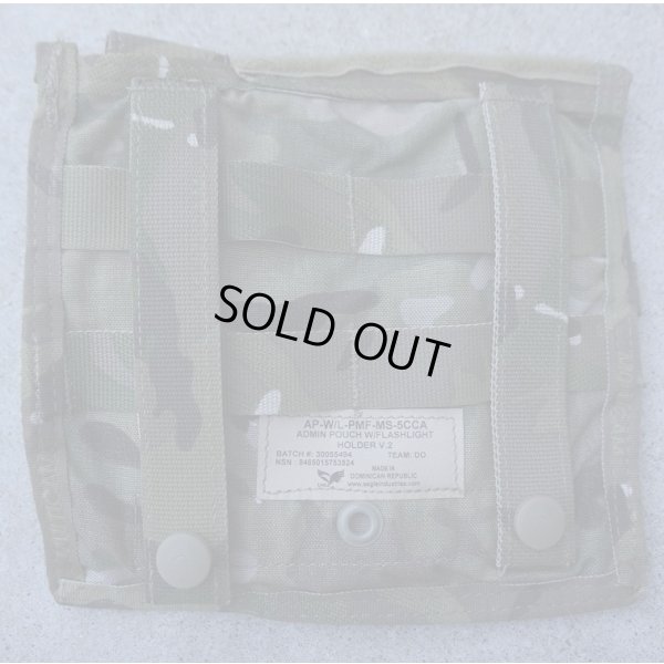 画像2: 米軍イーグルSOFLCSフラッシュライトポーチ付きアドミンポーチ マルチカム迷彩 新品