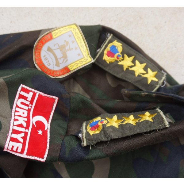 画像3: トルコ軍ウッドランド迷彩シャツ徽章付きS寸