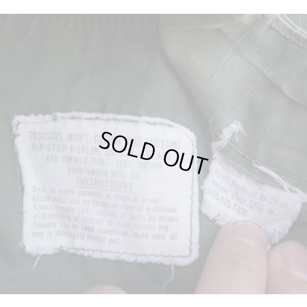 画像5: 米軍ベトナム戦争TCU(ジャングルファティーグ)パンツ4thタイプMEDIUM-LONG