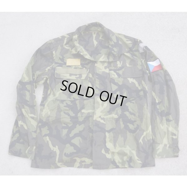 画像1: チェコ軍Vz.95リーフ迷彩シャツ