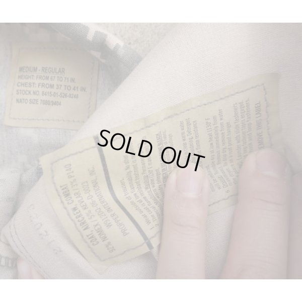 画像3: 米軍 米陸軍 航空部隊用ACU(A2CU)ジャケットUCP迷彩MEDIUM-REGULAR黒ジッパータイプ新品