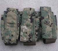 米軍イーグルAOR2迷彩トリプル40mmグレネードポーチ新品