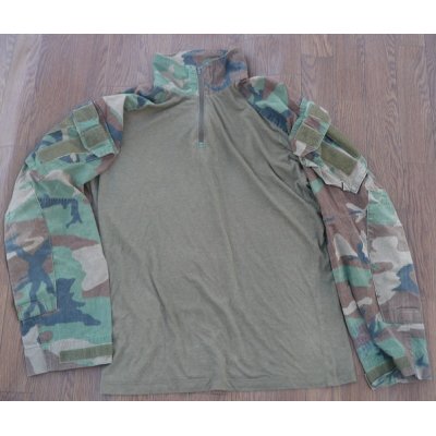 画像1: 米軍CRYE製ウッドランド迷彩コンバットシャツMEDIUM-REGULAR