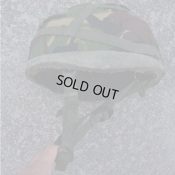 画像1: 英軍 空挺ケブラーヘルメットDPM迷彩ヘルメットカバー付きMEDIUM