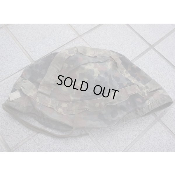 画像1: ドイツ連邦軍(ドイツ軍)フレック(フレクター)迷彩ヘルメットカバー カスタム品