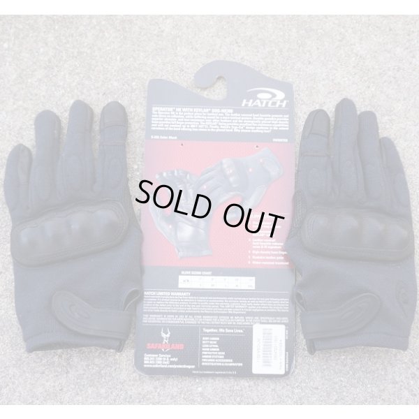画像1: ハッチSOG-HK300オペレータータクティカルハードナックルグローブ黒MEDIUM新品