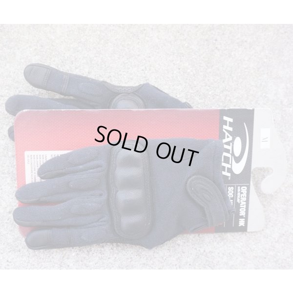 画像2: ハッチSOG-HK300オペレータータクティカルハードナックルグローブ黒MEDIUM新品