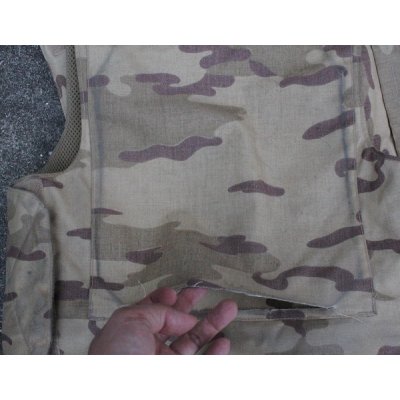 画像6: ベルギー軍NFM製デザートジグソー迷彩ボディアーマーカバー（大破れ有り）