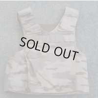 ベルギー軍NFM製デザートジグソー迷彩ボディアーマーカバーMEDIUM-SHORT（前部プレートポケットにほつれ有り）