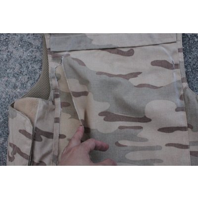 画像4: ベルギー軍NFM製デザートジグソー迷彩ボディアーマーカバー（大破れ有り）
