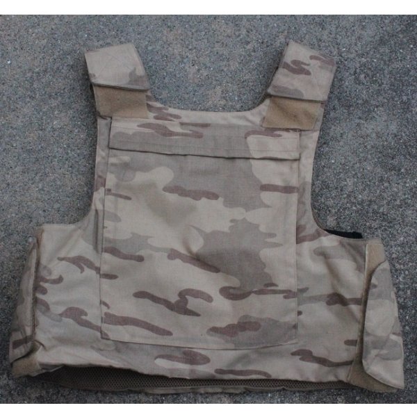 画像2: ベルギー軍NFM製デザートジグソー迷彩ボディアーマーカバーX-LARGE-SHORT（前部プレートポケット欠損）