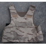 ベルギー軍NFM製デザートジグソー迷彩ボディアーマーカバーX-LARGE-SHORT（前部プレートポケット欠損）