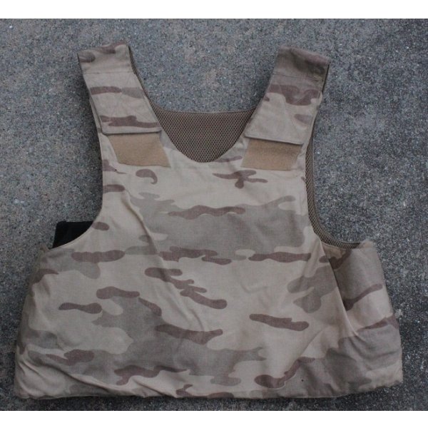 画像1: ベルギー軍NFM製デザートジグソー迷彩ボディアーマーカバーX-LARGE-SHORT（前部プレートポケット欠損）