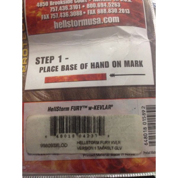 画像5: ブラックホークFURYケブラーグローブOD旧仕様X-LARGE新品