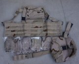 米軍放出FEDERAL COVERS & TEXTILES製RACKベスト ポーチ6個付きセット3Cデザート迷彩 新品