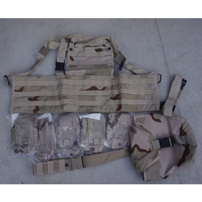 画像1: 米軍放出FEDERAL COVERS & TEXTILES製RACKベスト ポーチ6個付きセット3Cデザート迷彩 新品