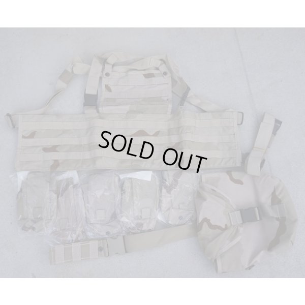 画像1: 米軍放出FEDERAL COVERS & TEXTILES製RACKベスト ポーチ6個付きセット3Cデザート迷彩 新品