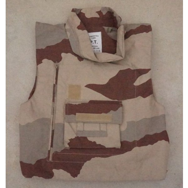 画像1: フランス軍デザートCCE迷彩ボディアーマーカバー サイズP.T.新品