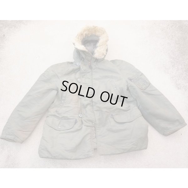 画像1: 米軍N-3BフライトパーカーF型LARGE