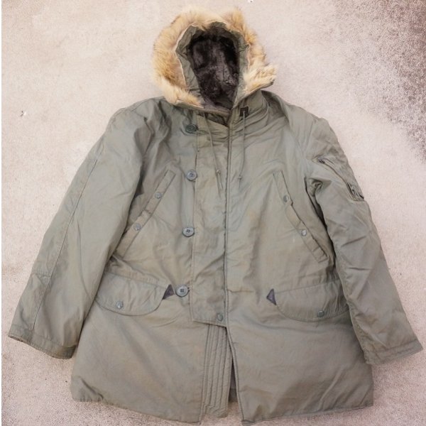 画像1: 米軍N-3BフライトパーカーH型MEDIUM