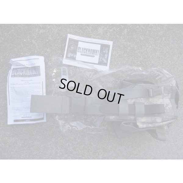 画像1: 米軍放出ブラックホークOMEGA VIレッグホルスターM9・S&W M5906用UCP迷彩(ACU迷彩)新品