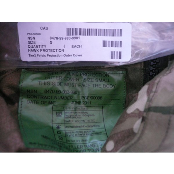 画像3: 英軍MTP迷彩Tier 3下半身用ボディアーマーSMALL新品