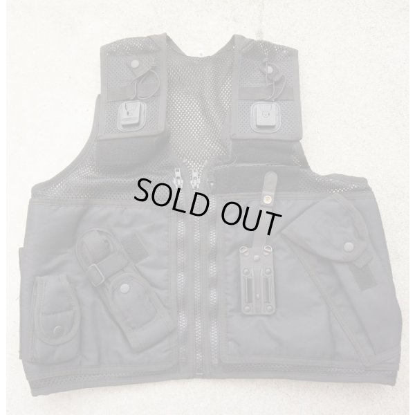 画像1: 英警察タクティカルベストSMALL黒 新品