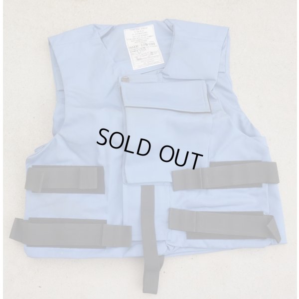 画像1: 英軍UNカラー(水色)ECBA(mk1)ボディアーマーカバー黒色バンドタイプ170/100新品