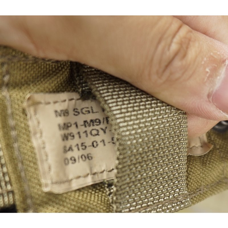 画像4: 米軍イーグルSFLCS 9mmピストルマガジンポーチ カーキ新品