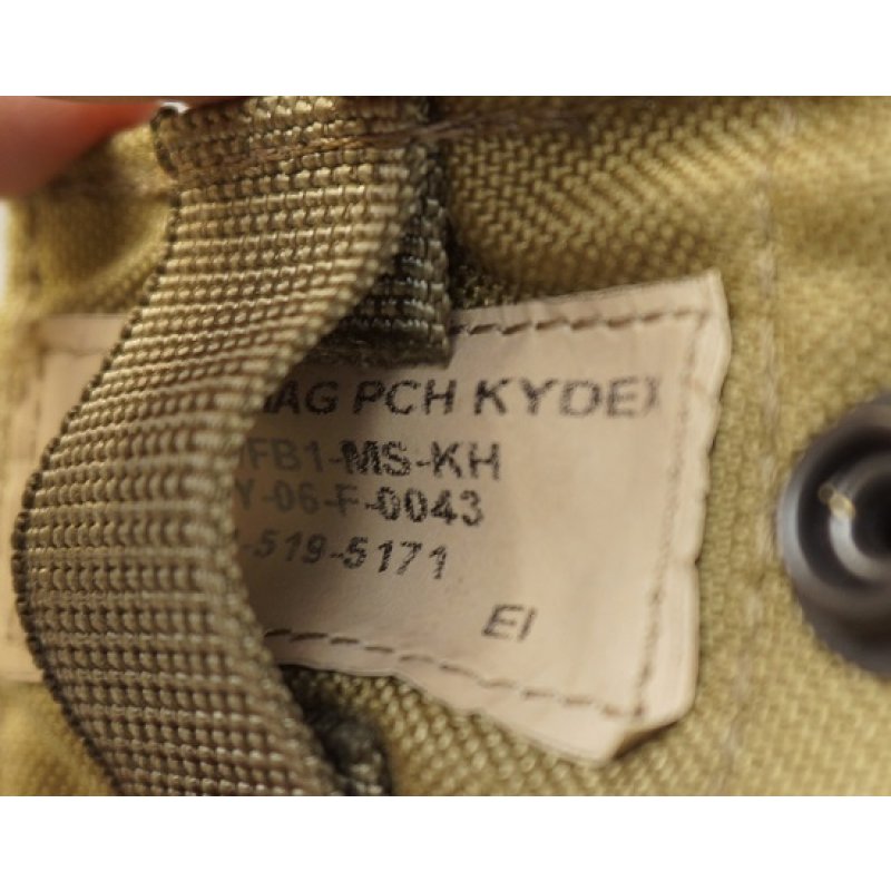 画像5: 米軍イーグルSFLCS 9mmピストルマガジンポーチ カーキ新品