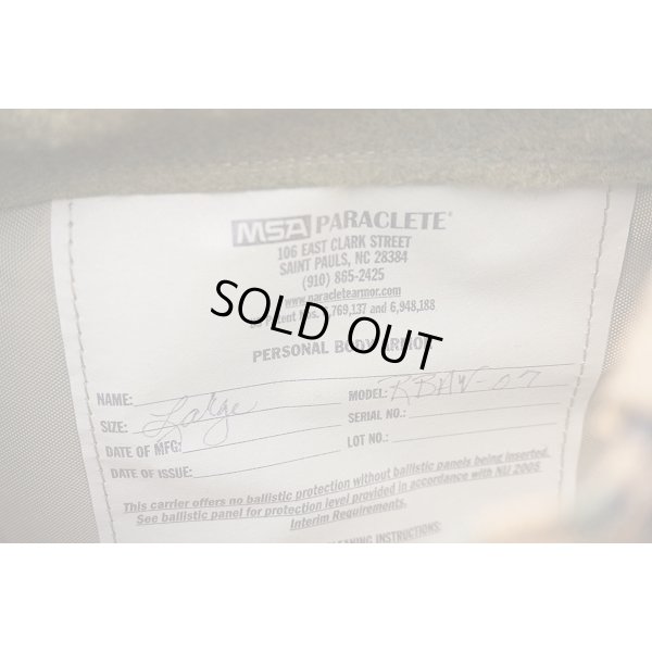 画像3: MSAパラクレイトRBAV07ボディアーマーウッドランドMARPAT LARGE新品