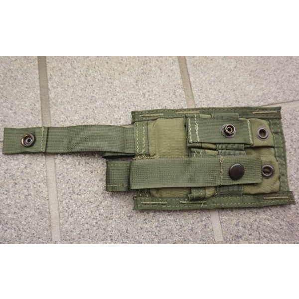 画像3: 米国境警備隊MSAパラクレイト ダブルピストルマガジンポーチOD新品