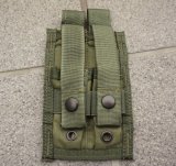 米国境警備隊MSAパラクレイト ダブルピストルマガジンポーチOD新品