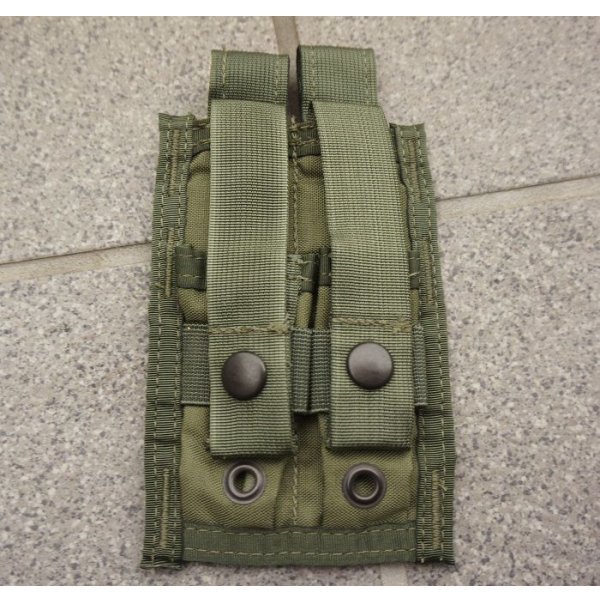 画像1: 米国境警備隊MSAパラクレイト ダブルピストルマガジンポーチOD新品