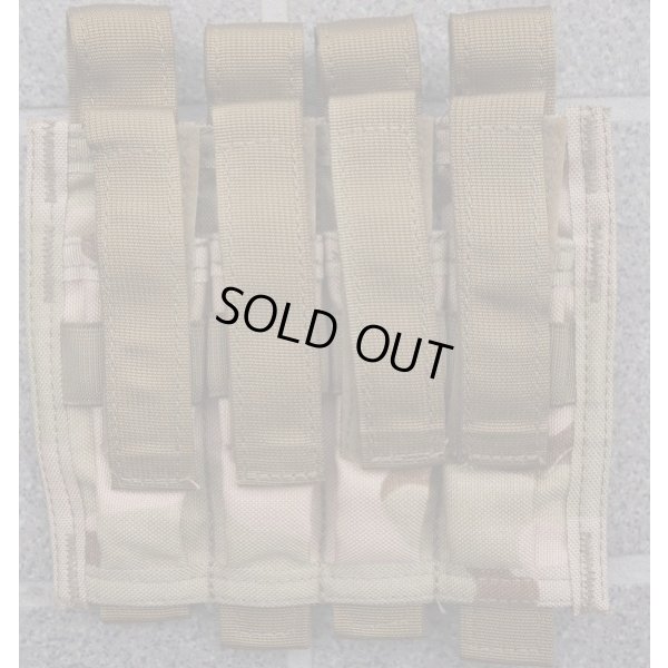 画像1: MSAパラクレイト 4連9mmピストルマガジンポーチ3Cデザート迷彩 新品