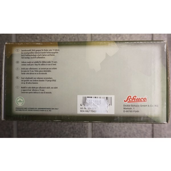 画像3: Schuco製 米軍 第二次世界大戦M3Aハーフトラック1/43新品