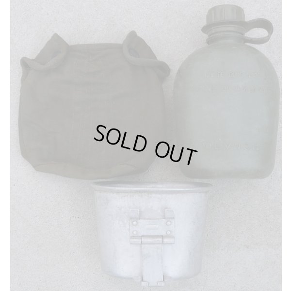 画像1: 南ベトナム軍キャンティーン+キャンティーンカバー+キャンティーンカップ セット