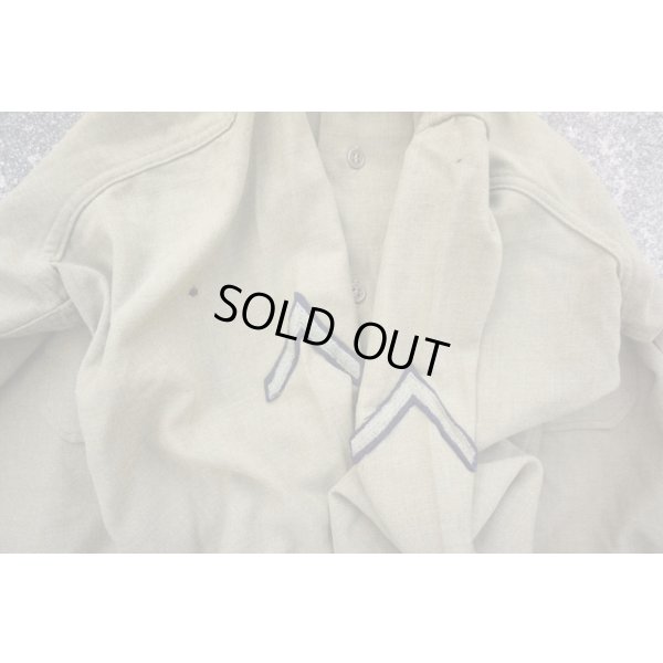 画像4: 第二次世界大戦 米軍M42マスタードシャツ後期型 二等兵階級章付きサイズ15X33