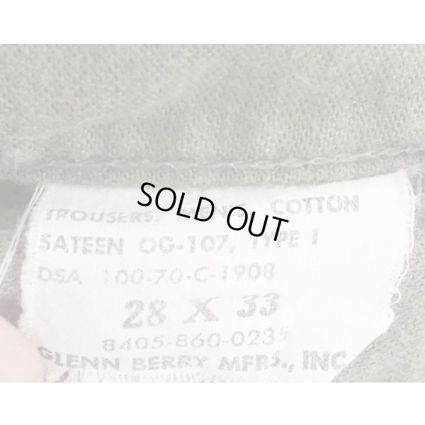 画像3: 米軍ベトナム戦争OG-107ユーティリティパンツ3rdサイズ28X33
