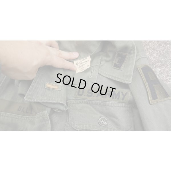 画像4: 米軍TROOPER製ユーティリティシャツ2ndタイプ型 第1米陸軍工兵少尉部隊章付きMEDIUM