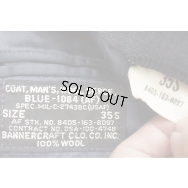 画像4: 米軍1960年代 米空軍ブルー1084制服ジャケット サイズ35S