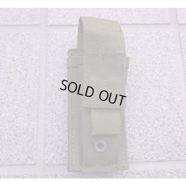 画像1: 英軍放出ブラックホークSTRIKEシングルピストルマガジンポーチOD