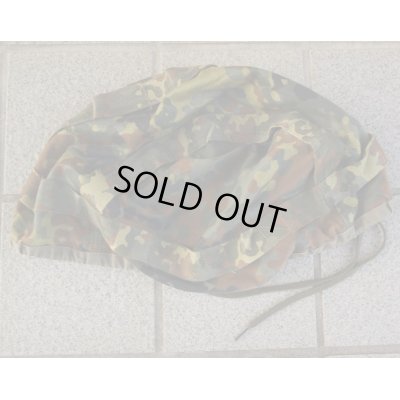 画像1: ドイツ連邦軍（ドイツ軍）フレック（フレクター）迷彩ヘルメットカバー裏地ODタイプ