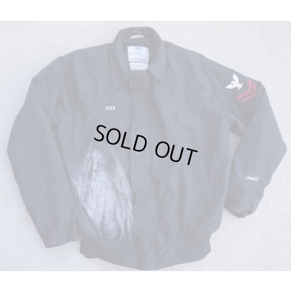 画像1: 米海軍ユーティリティジャケット徽章付きMEDIUM-LONG