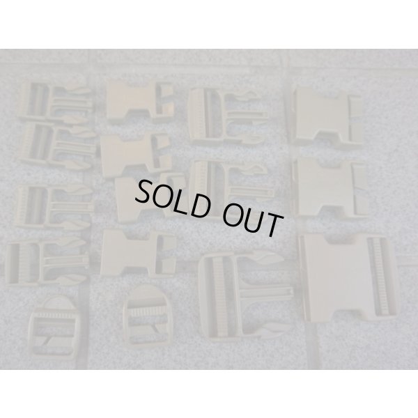 画像1: 米軍ITW製リペア用ファステックス タン色セット新品