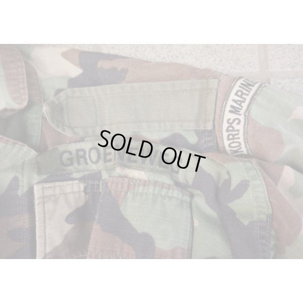 画像3: オランダ軍 海兵隊ウッドランド迷彩ジャケットSMALL-LONG