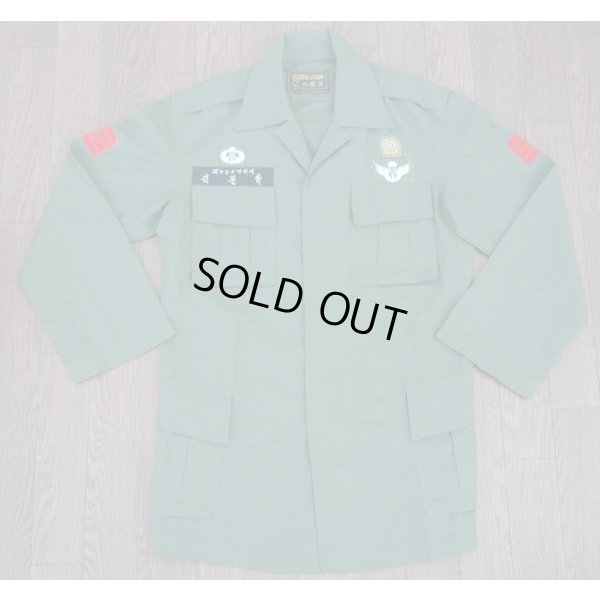 画像1: 韓国軍テーラーメイド4ポケット型ジャケットOD郷土予備軍兵長徽章付