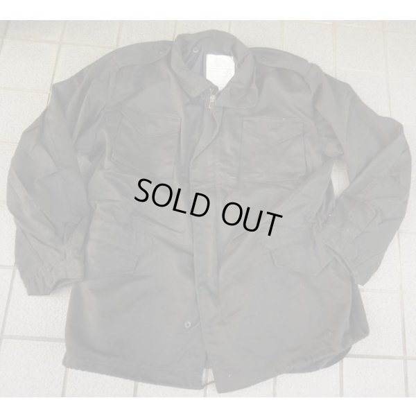 画像1: 米軍放出？米法執行機関放出？M65フィールドジャケット黒ブラスジッパータイプX-LARGE-LONG