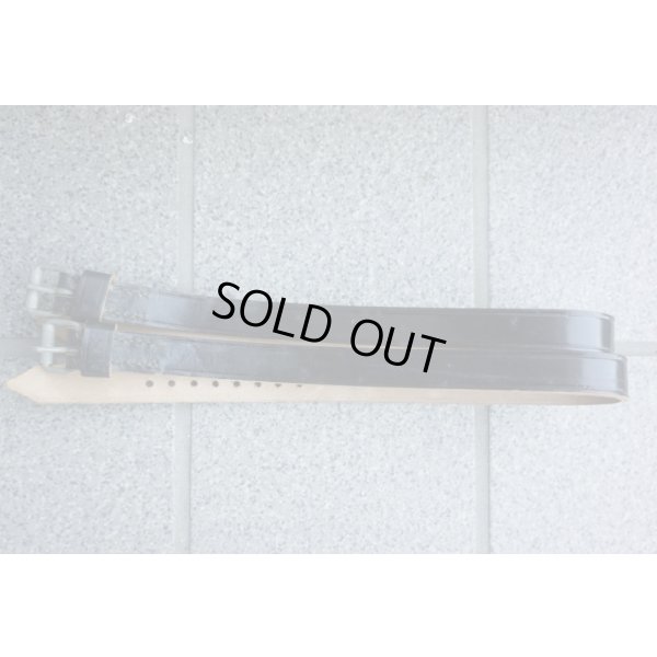 画像1: 西ドイツBGS（ドイツ連邦国境警備隊）レザーストラップ2本セット新品