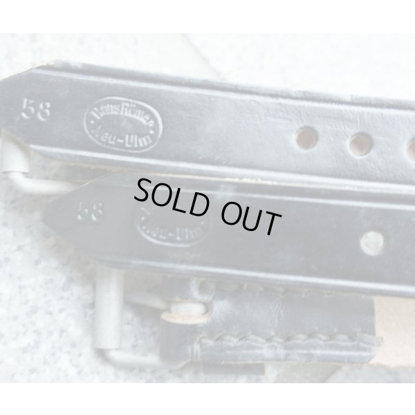 画像3: 西ドイツBGS（ドイツ連邦国境警備隊）レザーストラップ2本セット新品